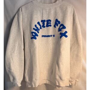 White Fox Woman's Gray Crewneck Project 5 Size M/L